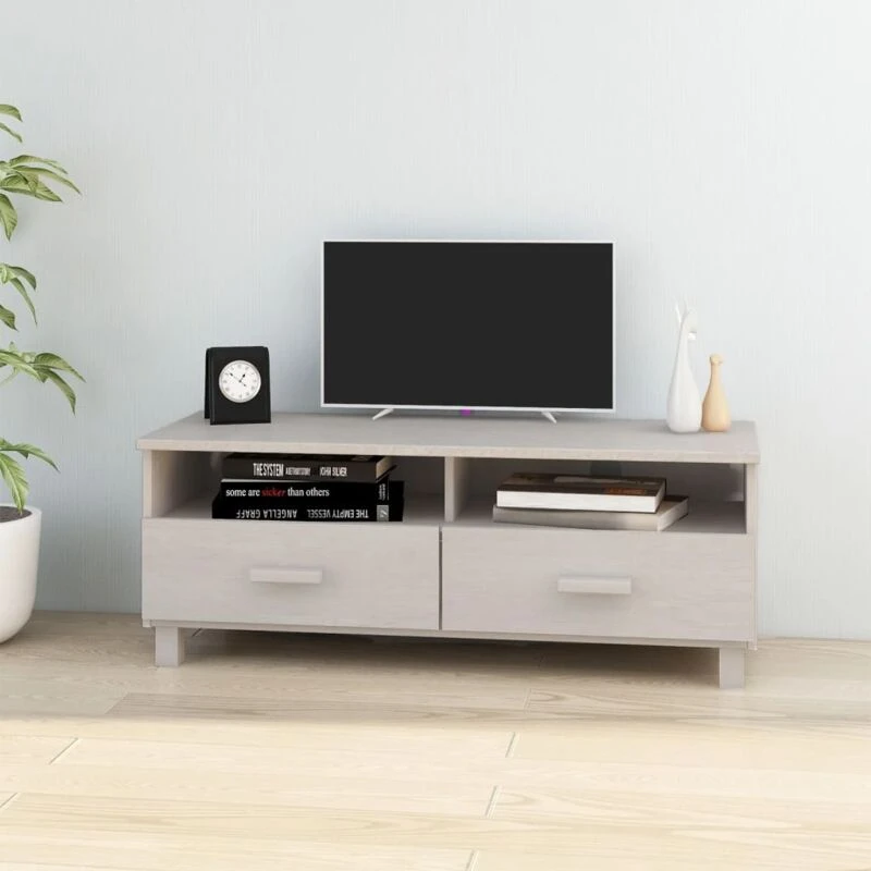 Image of VIDAXL TV Cabinet hamar White 106x40x40cm Solid Wood Pine Vidaxl 8720286818152