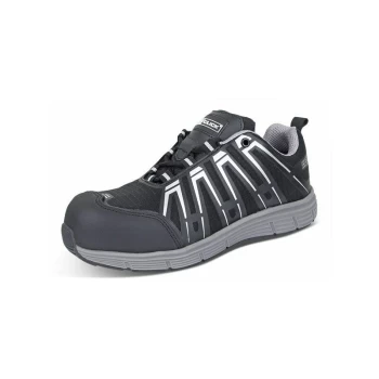 Image of TRAINER S3 NON METALLIC BLK/GY 08 (42) - Click Safety Footwear
