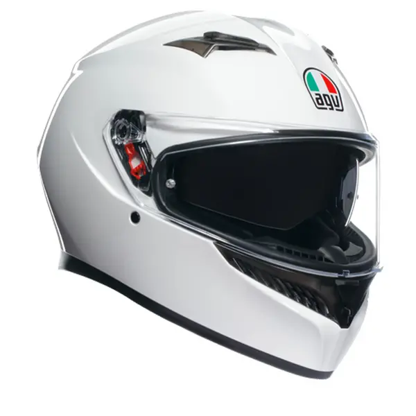 Image of AGV K3 E2206 MPLK Mono Seta White 014 Full Face Helmet Size S