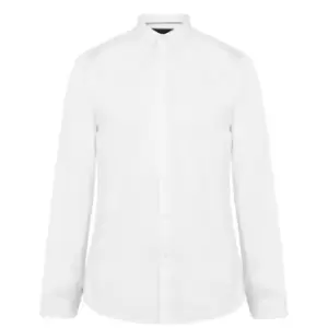 Image of Ted Baker Holmess Slim Fit Long Sleeve Shirt - White