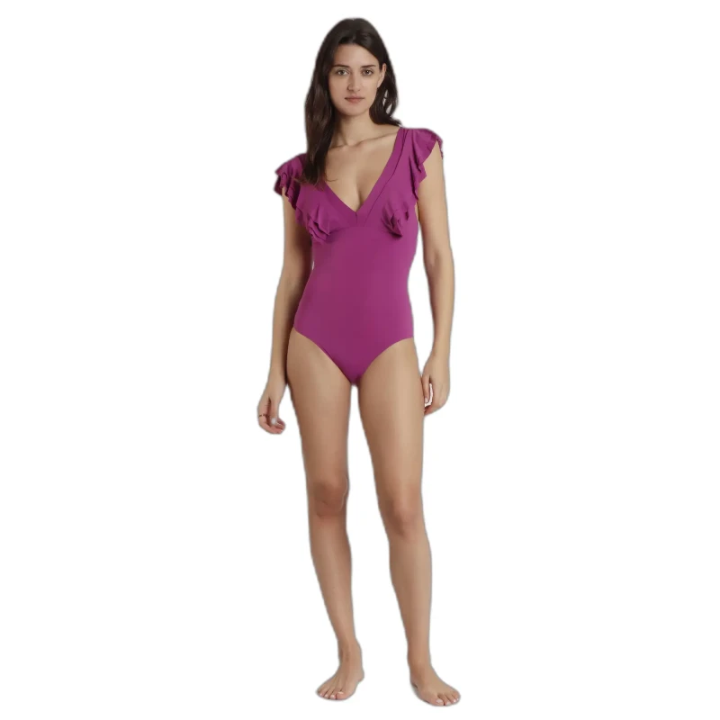 Image of Womens frill one Piece swimsuit Admas Summer Frilla Violet Female 40