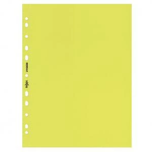 Image of Rexel Quality A4 Punched Pockets; Yellow; Pack of 10 - Outer carton of