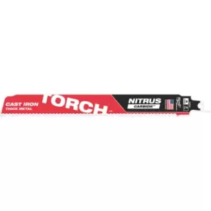 Image of Milwaukee Heavy Duty TORCH Nitrus Carbide Reciprocating Sabre Saw Blades 230mm Pack of 1