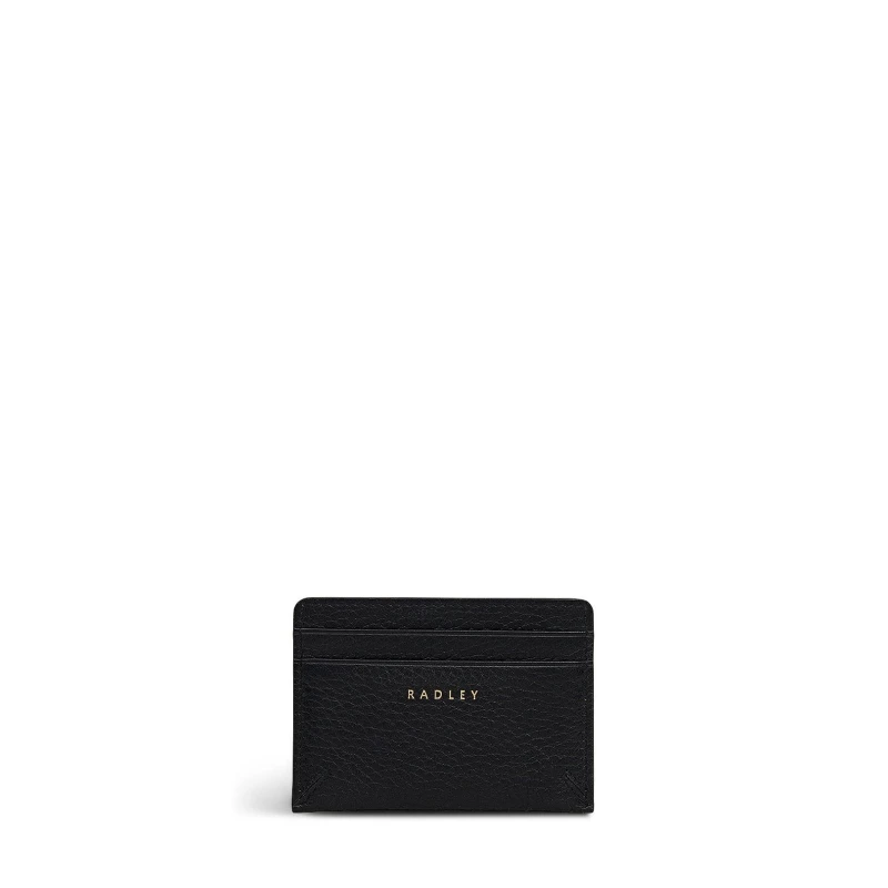 Image of Radley Womens Dukes Place Croc-Embossed Leather Card Holder Card Holders One Size Black 73147003000