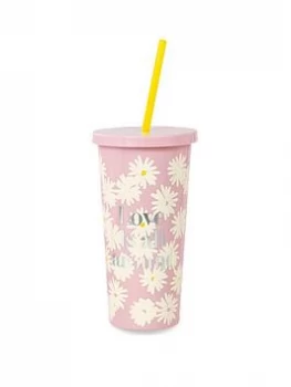 Image of Kate Spade New York Kate Spade Tumbler with Straw, Love is all around, One Colour, Women
