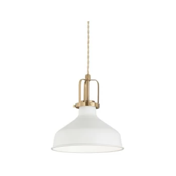 Image of Ideal Lux Lighting - Ideal Lux ERIS-1 - Indoor Dome Ceiling Pendant Lamp 1 Light White, E27