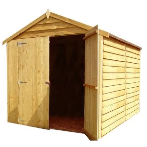 Image of Shire Overlap 6ft x 8ft Wooden Apex Garden Shed