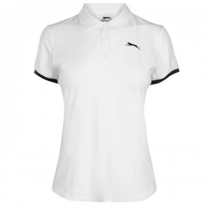 Image of Slazenger Court Polo Shirt Ladies - White