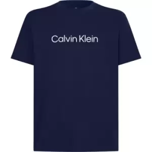 Image of Calvin Klein Performance Logo T Shirt - Blue