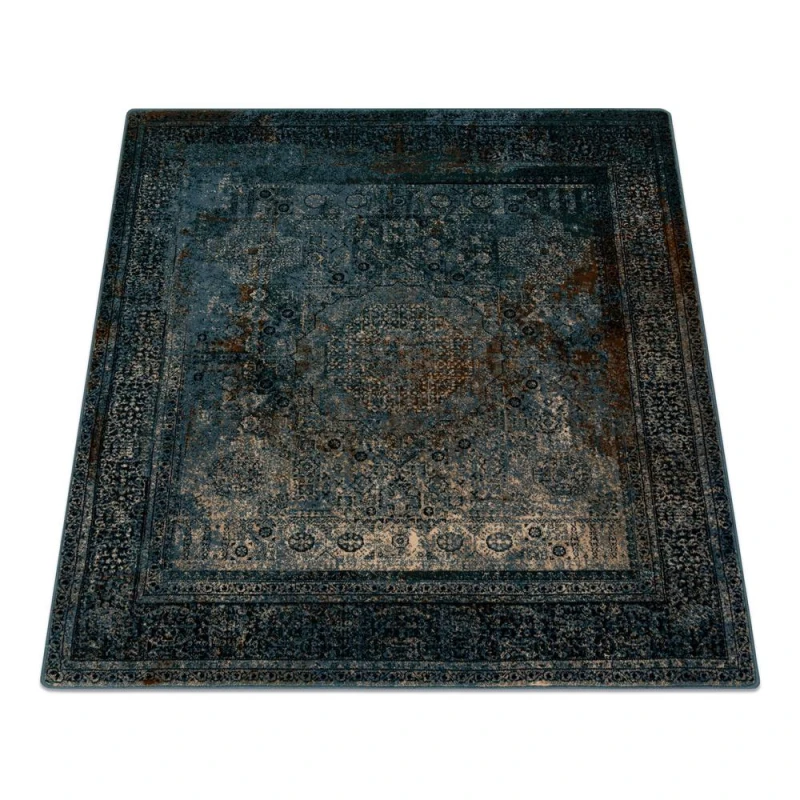 Image of RugsX Wool Omega Rug in Blue Size: 200cm x 200cm Blue Unisex 200cm x 200 cm
