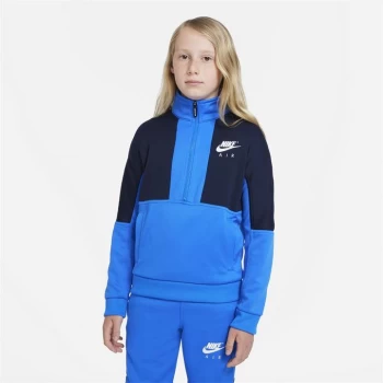 Image of Nike Air Big Kids Tracksuit - Blue/White