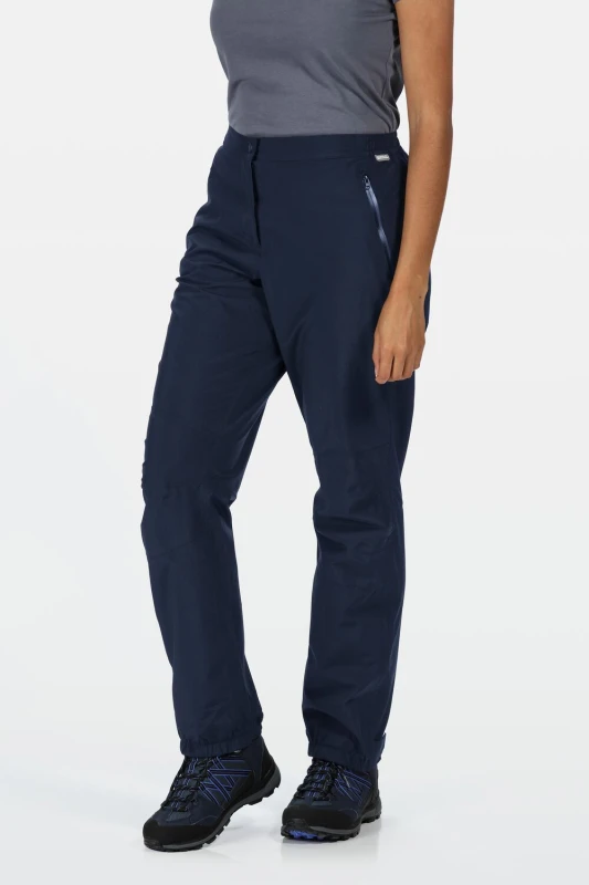 Image of Regatta Womens 'Highton Stretch' Walking Overtrousers in Navy Size: 3XL Navy Female 3XL
