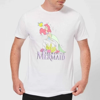 Image of Disney Little Mermaid Mens T-Shirt - White - XS