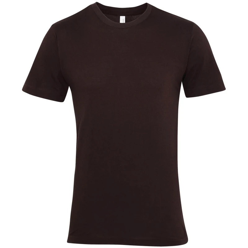 Image of Bella + Canvas Mens Jersey Crew Neck T-Shirt in Brown Size: XS Brown Male XS