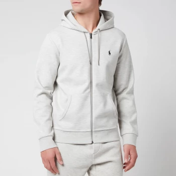 Image of Polo Ralph Lauren Mens Double Knitted Zip-Through Hoodie - Light Sport Heather - XL