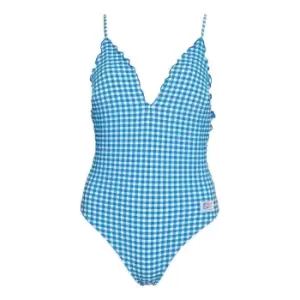 Image of Tommy Bodywear Plunge One Piece - Blue