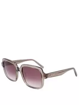 Image of DKNY Sqaure Sunglasses - Crystal Taupe