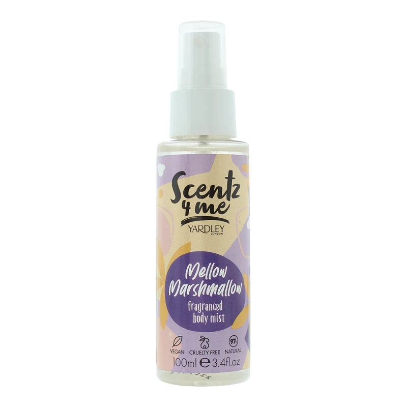 Image of Yardley Scentz 4 Me Mellow Marshmallow Fragranced Body Mist 100ml