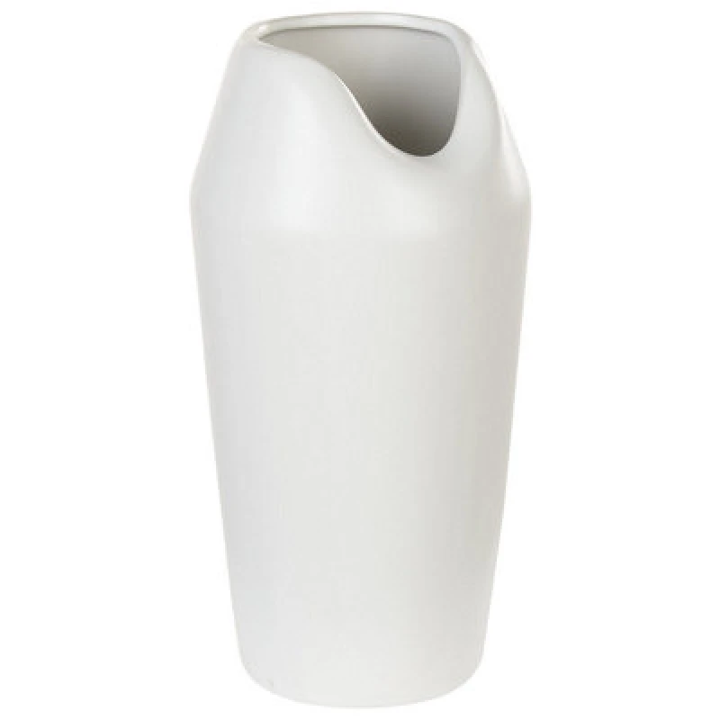 Image of Beliani Decorative Vase Apamea Stoneware 33cm White