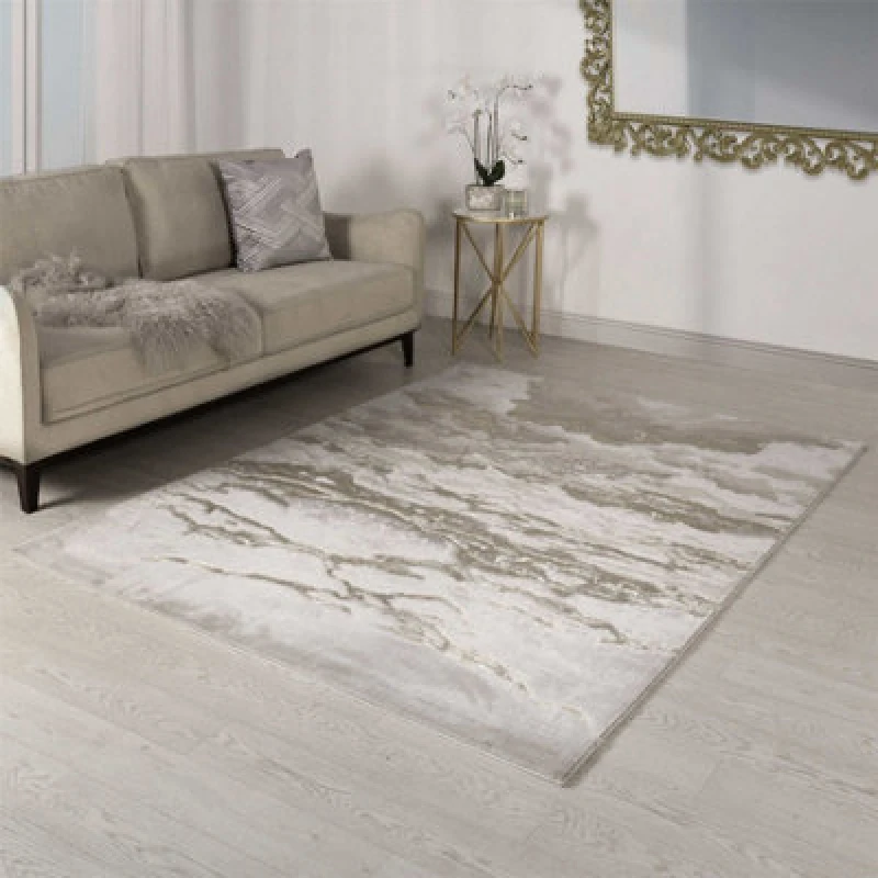 Image of SO'HOME Distressed Linear Metallic Rug champagne 080X150CM;120X170CM;160X230CM;200X290CM;240X340CM
