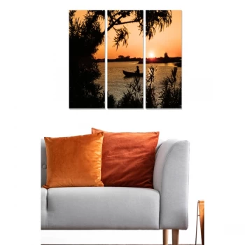 Image of MDF5972775 Multicolor Decorative MDF Painting (3 Pieces)