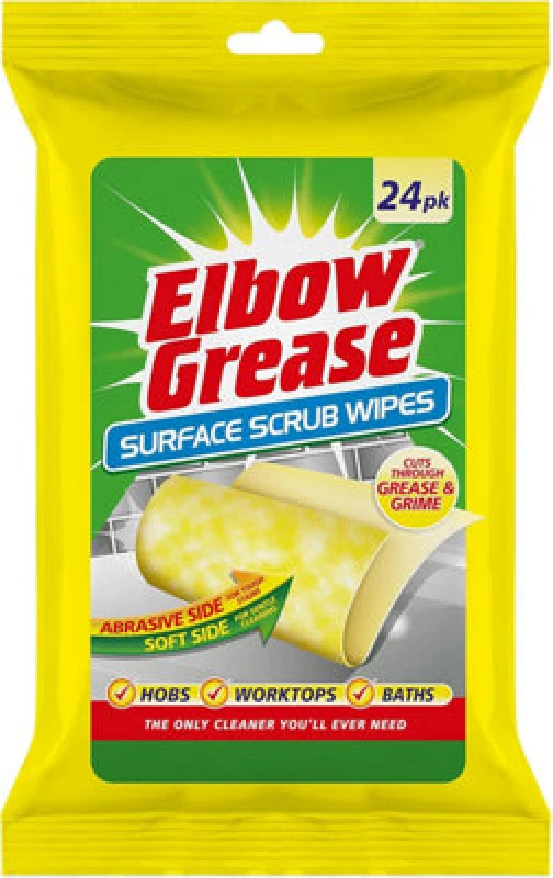 Image of Urban Kicks Elbow Grease Surface Scrub Wipes24Pk