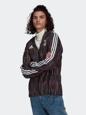 Image of adidas Juventus Windbreaker, Black/White Size XL Men