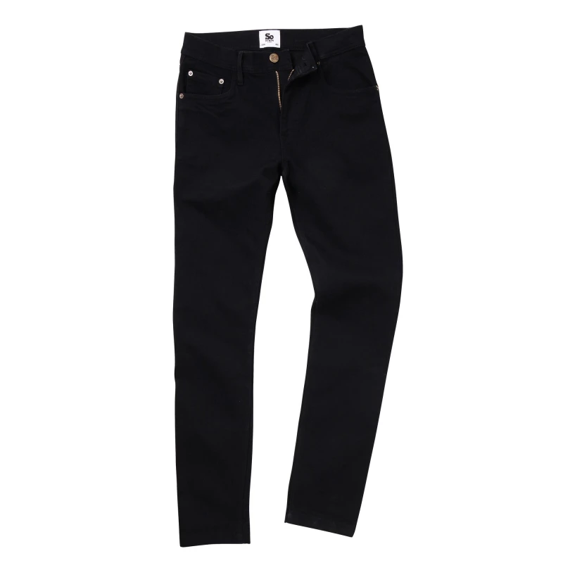 Image of AWDis AWDis Men So Denim Max Slim Fit Jeans in Black Size: 34R Black 34R Male 5057520291512