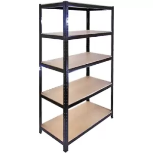 Image of Monster Racking 90 x 45 x 180cm Garage / Warehouse Shelving Unit / Racking Bay, Black Boltless Unit - Black