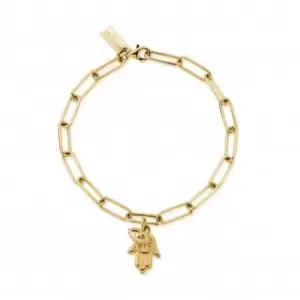 Image of Gold Link Chain Protection Bracelet GBLC20701106