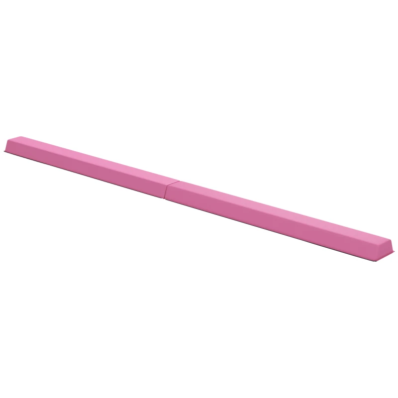 Image of SPORTNOW SPORTNOW 7.7FT Folding Gymnastics Balance Beam with Anti Slip Base, Pink