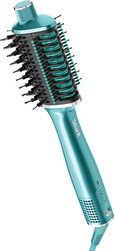 Image of SHARK Glossi HT302UKTL 2-in-1 Hot Tool and Air Glosser - Jewel Teal, Blue,Green 622356354295