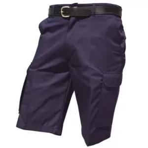 Image of Warrior Mens Cargo Work Shorts (30) (Harbour Navy)