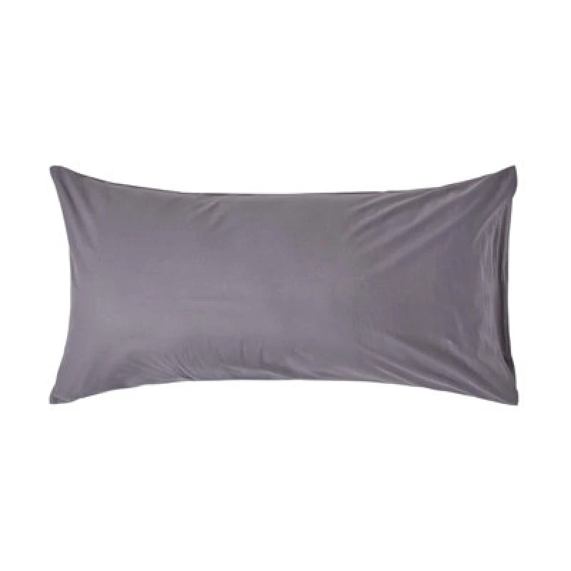 Image of Homescapes Egyptian Cotton Housewife Pillowcase 200 TC, King Size Dark Grey