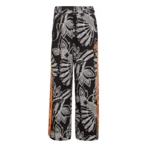 Image of adidas FARM Rio Wide-Leg Joggers Womens - Black / App Signal Orange