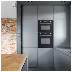 Image of Montpellier MWBIC74B Built In Combi Microwave Oven in Black 900W 44L