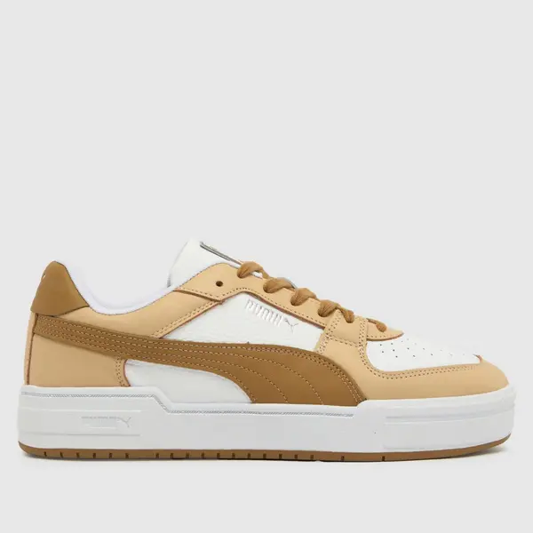 Image of PUMA ca pro classic trainers in white & beige White/Beige UK 8 (EU 42)