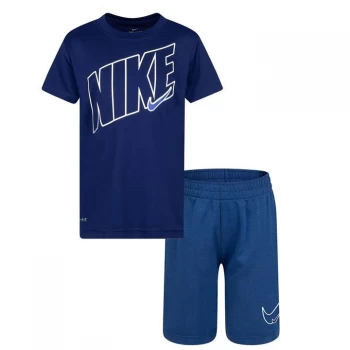 Image of Nike Tee-Short Set - Game Royal