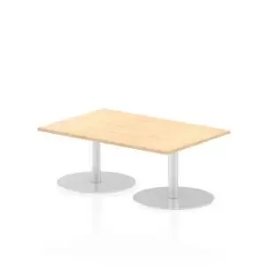 Image of Italia Poseur Table Rectangle 1200800 Top 475 High Maple