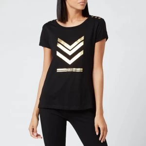 Image of Barbour International Womens Scorpion T-Shirt - Black - UK 10