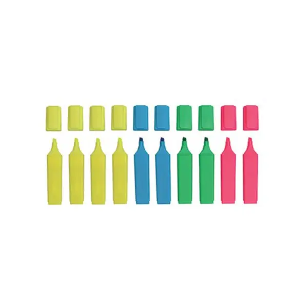 Image of WB Hi-Glo Highlighter Chisel Tip Assorted (Pack of 10) 8440PK10 8440PK10