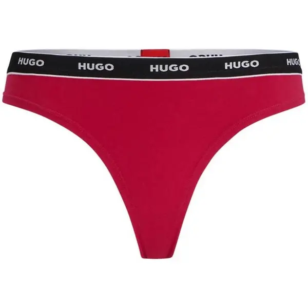 Image of Hugo Regular Rise Thong - Pink 14