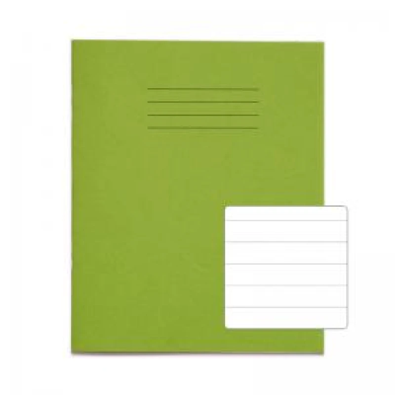 Image of RHINO 8 x 6.5 Exercise Book 48 Page, Light Green, F15 (Pack of 100)