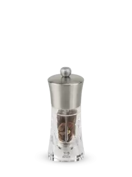 Image of Manual Chilli Grinder in Stainless Steel and Acrylic, 14cm Ouessant