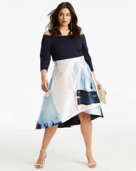 Image of Coast Marni Chloi Bardot Printed Dress