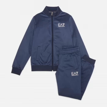 Image of Emporio Armani EA7 Core ID Train Tracksuit Diva Blue Size 12 Years Boys