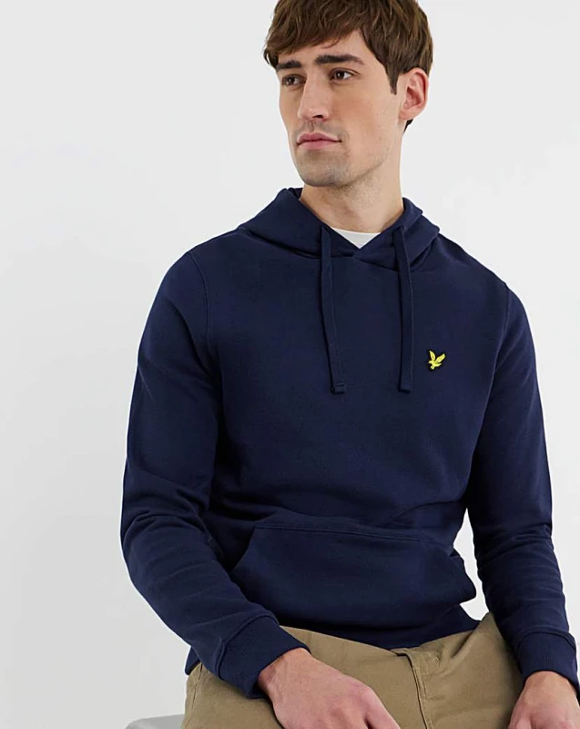 Image of Lyle & Scott Lyle & Scott Classic Hoodie Navy Navy - Lyle & Scott - Size: M40 Navy Male M40 LS17101