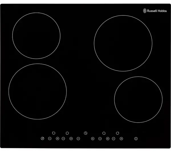 Image of Russell Hobbs RH60EH412B 59cm Electric Ceramic Hob - Black 5056233833132