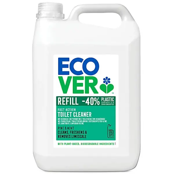 Image of Ecover Toilet Cleaner Liquid Refill Pine and Mint 5L