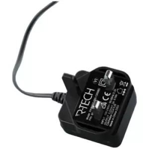 Image of R-TECH 857075 AC/DC Adapter 5vdc 1.2amp UK Plug Top